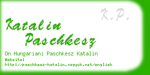 katalin paschkesz business card